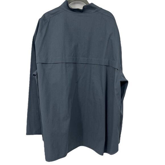 LAFAYETTE 148 NEW YORK Jacket Blue Gray Cotton Blend Stretch Zip Size XXL - Picture 5 of 9